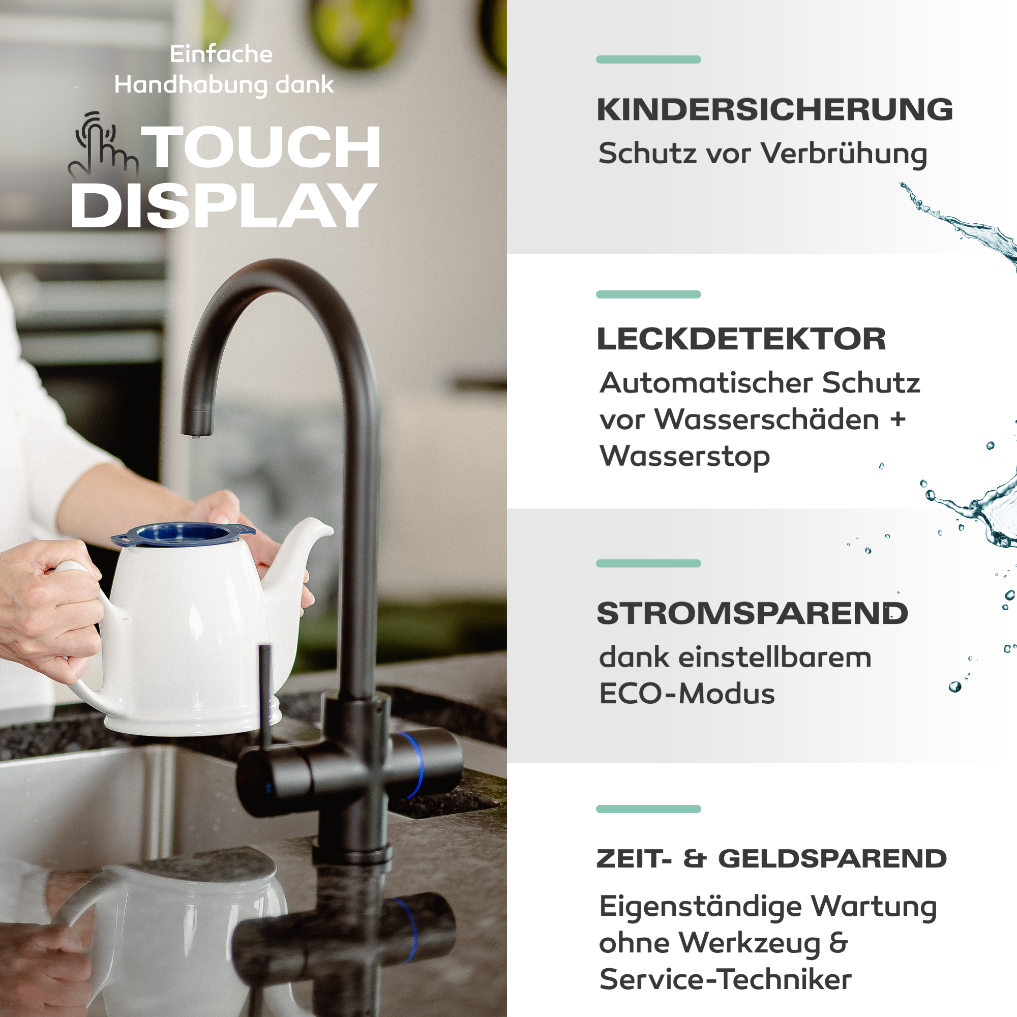 Untertisch-Tafelwasseranlage Diamond FLAME 100°C  - Photo 13