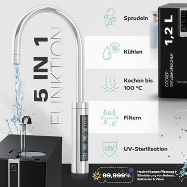 Untertisch-Tafelwasseranlage Diamond FLAME 100°C  - Photo preview 10