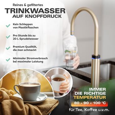 Untertisch-Tafelwasseranlage Diamond FLAME 100°C  - Photo preview 9