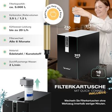 Untertisch-Tafelwasseranlage Diamond FLAME 100°C  - Photo preview 12