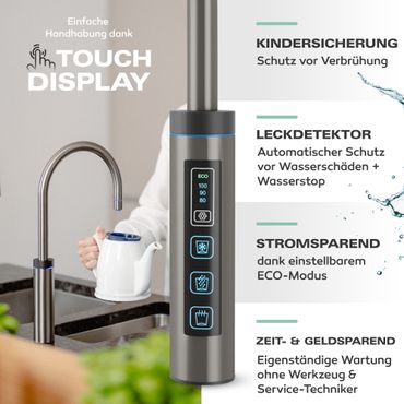 Untertisch-Tafelwasseranlage Diamond FLAME 100°C  - Photo preview 14