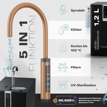 Untertisch-Tafelwasseranlage Diamond FLAME 100°C  - Photo preview 8