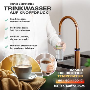 Untertisch-Tafelwasseranlage Diamond FLAME 100°C  - Photo preview 9