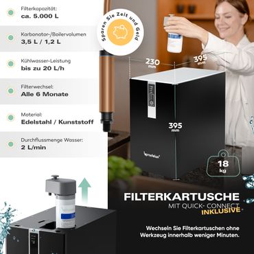 Untertisch-Tafelwasseranlage Diamond FLAME 100°C  - Photo preview 12