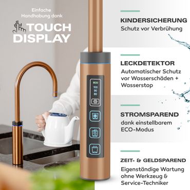 Untertisch-Tafelwasseranlage Diamond FLAME 100°C  - Photo preview 10