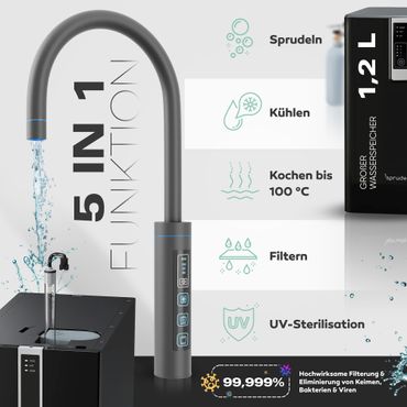 Untertisch-Tafelwasseranlage Diamond FLAME 100°C  - Photo preview 11