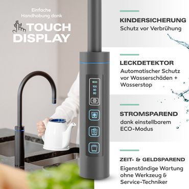 Untertisch-Tafelwasseranlage Diamond FLAME 100°C  - Photo preview 14