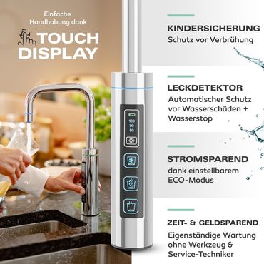 Untertisch-Tafelwasseranlage Diamond FLAME 100°C  - Photo preview 13