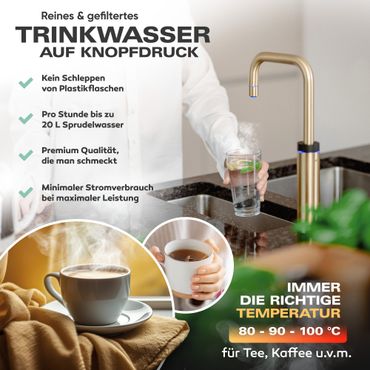 Untertisch-Tafelwasseranlage Diamond FLAME 100°C  - Photo preview 9