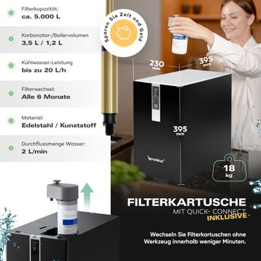 Untertisch-Tafelwasseranlage Diamond FLAME 100°C  - Photo preview 12