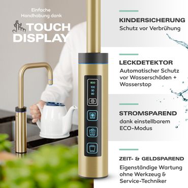 Untertisch-Tafelwasseranlage Diamond FLAME 100°C  - Photo preview 10