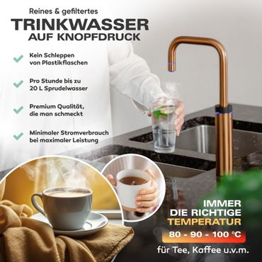 Untertisch-Tafelwasseranlage Diamond FLAME 100°C  - Photo preview 9