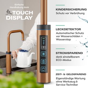 Untertisch-Tafelwasseranlage Diamond FLAME 100°C  - Photo preview 10