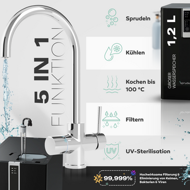 Untertisch-Tafelwasseranlage Diamond FLAME 100°C  - Photo preview 11