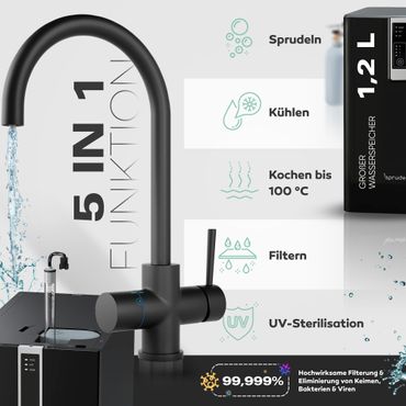 Untertisch-Tafelwasseranlage Diamond FLAME 100°C  - Photo preview 11