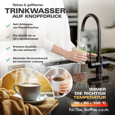 Untertisch-Tafelwasseranlage Diamond FLAME 100°C  - Photo preview 12