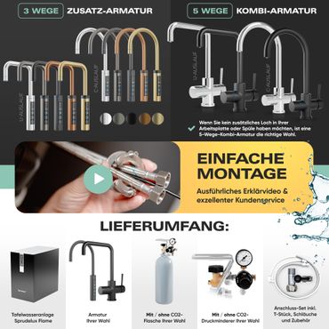 Untertisch-Tafelwasseranlage Diamond FLAME 100°C  - Photo preview 16