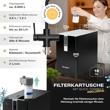Untertisch-Tafelwasseranlage Diamond FLAME 100°C  - Photo preview 15