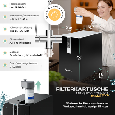 Untertisch-Tafelwasseranlage Diamond FLAME 100°C  - Photo preview 15