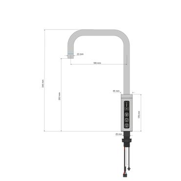 Untertisch-Tafelwasseranlage Diamond FLAME 100°C  - Photo preview 4