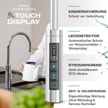 Untertisch-Tafelwasseranlage Diamond FLAME 100°C  - Photo preview 13