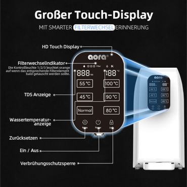 AORA – Mobile Umkehrosmoseanlage mit Heißwasserfunktion, kein Wasseranschluss nötig - Photo preview 12