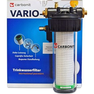 Sparset CARBONIT VARIO HP Küche Wasserfilter + Dreiwege Wasserhahn MINIMAL Chrom + Wasseruhr - Photo preview 4