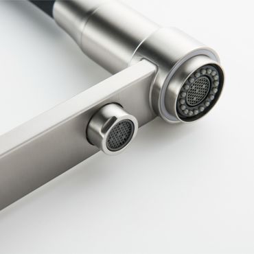 3-Wege-Armatur mit flexibler Brause TUSAR in Edelstahloptik oder FULL BLACK MATT - Photo preview 8