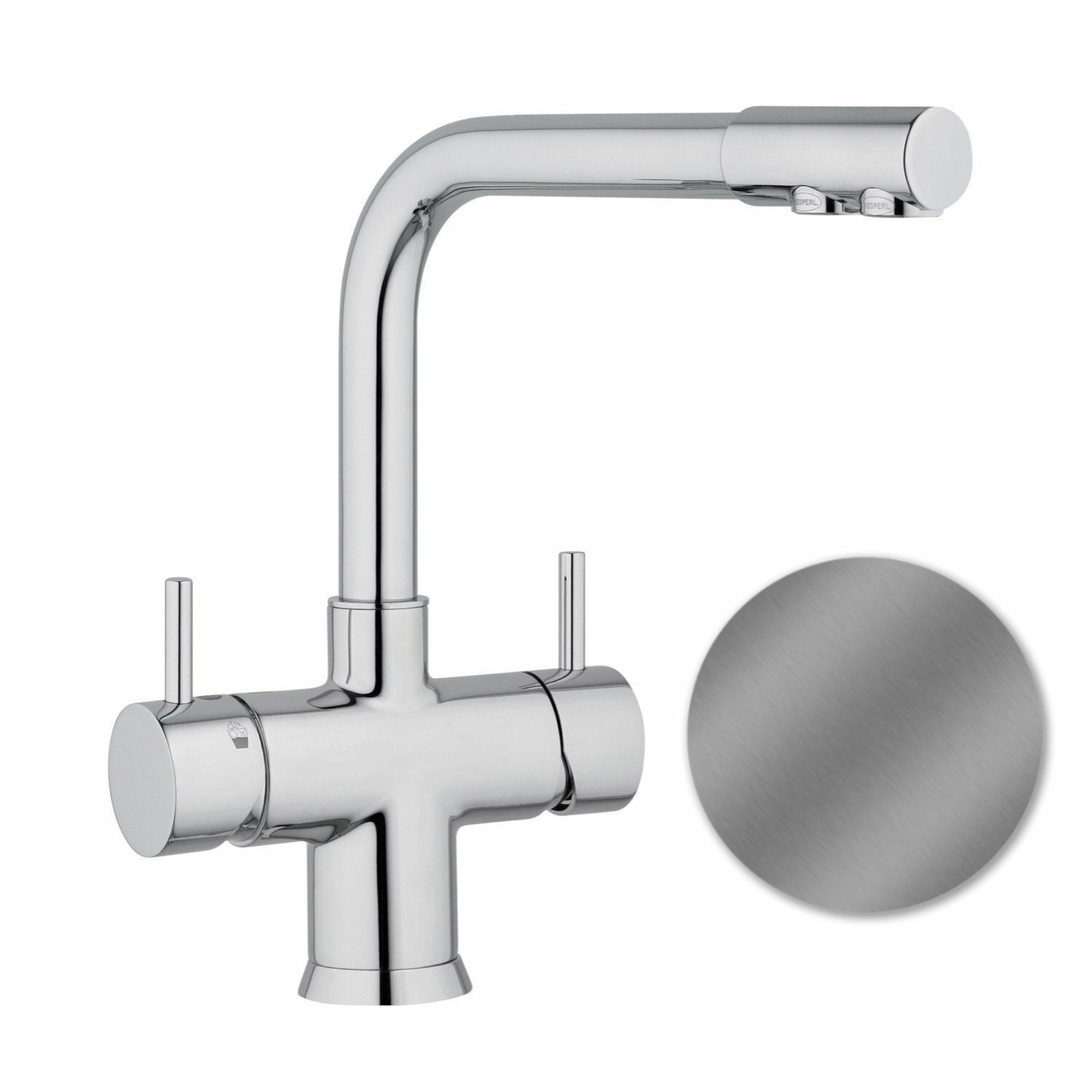 SPRUDELUX® Untertisch-Trinkwassersystem INOX ULTRA FLAT WiFi inkl. 5-Wege-Armatur NOBIUS L-Auslauf - Photo 12