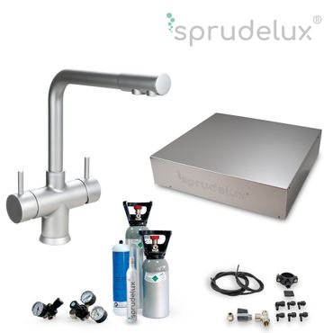 SPRUDELUX® Untertisch-Trinkwassersystem INOX ULTRA FLAT WiFi inkl. 5-Wege-Armatur NOBIUS L-Auslauf - Photo preview 10