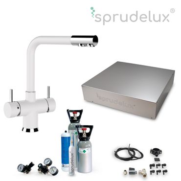SPRUDELUX® Untertisch-Trinkwassersystem INOX ULTRA FLAT WiFi inkl. 5-Wege-Armatur NOBIUS L-Auslauf - Photo preview 10