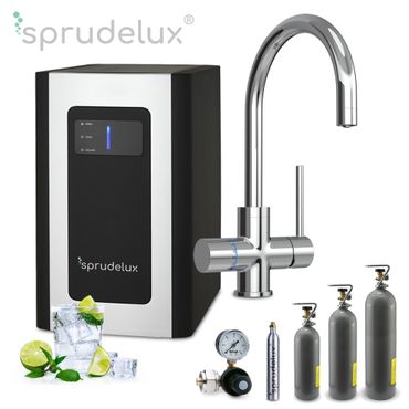 Untertisch-Tafelwasseranlage SPRUDELUX® BLUE DIAMOND inklusive 5-Wege-Armatur - Photo preview 0