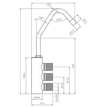 SPRUDELUX® Untertisch-Trinkwassersystem INOX ULTRA FLAT WiFi inkl. 3-Wege-Armatur DELTA INOX, 2 kg CO2 Flasche - Photo preview 7