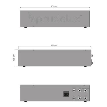 SPRUDELUX® Untertisch-Trinkwassersystem INOX ULTRA FLAT WiFi inkl. 3-Wege-Armatur DELTA INOX, 2 kg CO2 Flasche - Photo preview 1