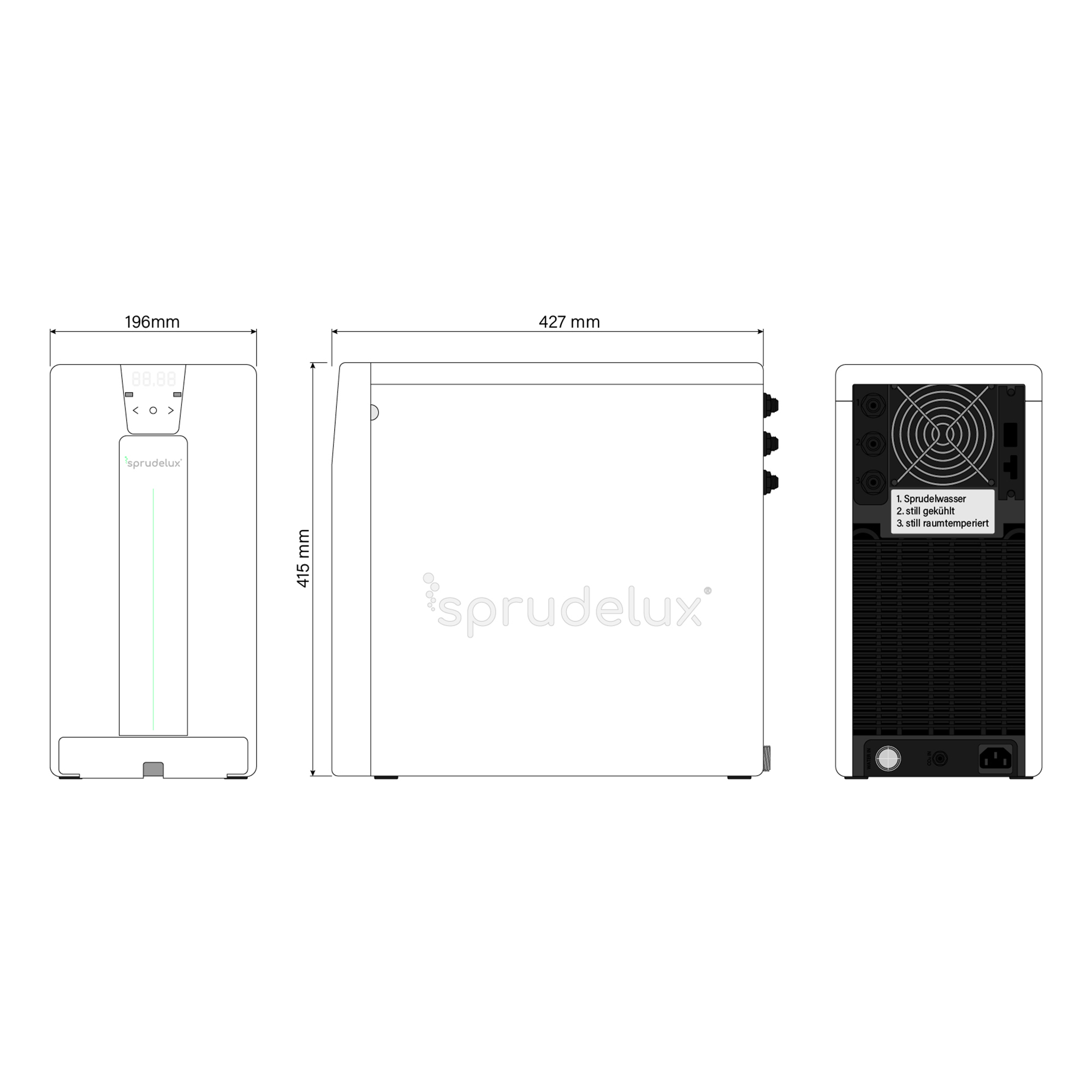 Untertisch-Trinkwassersystem SPRUDELUX® POWER SODA Umkehrosomse Grundgerät; elektronisch - Photo 3
