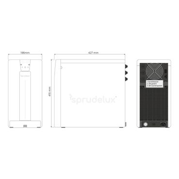 Untertisch-Trinkwassersystem SPRUDELUX® POWER SODA Umkehrosomse Grundgerät; elektronisch - Photo preview 3