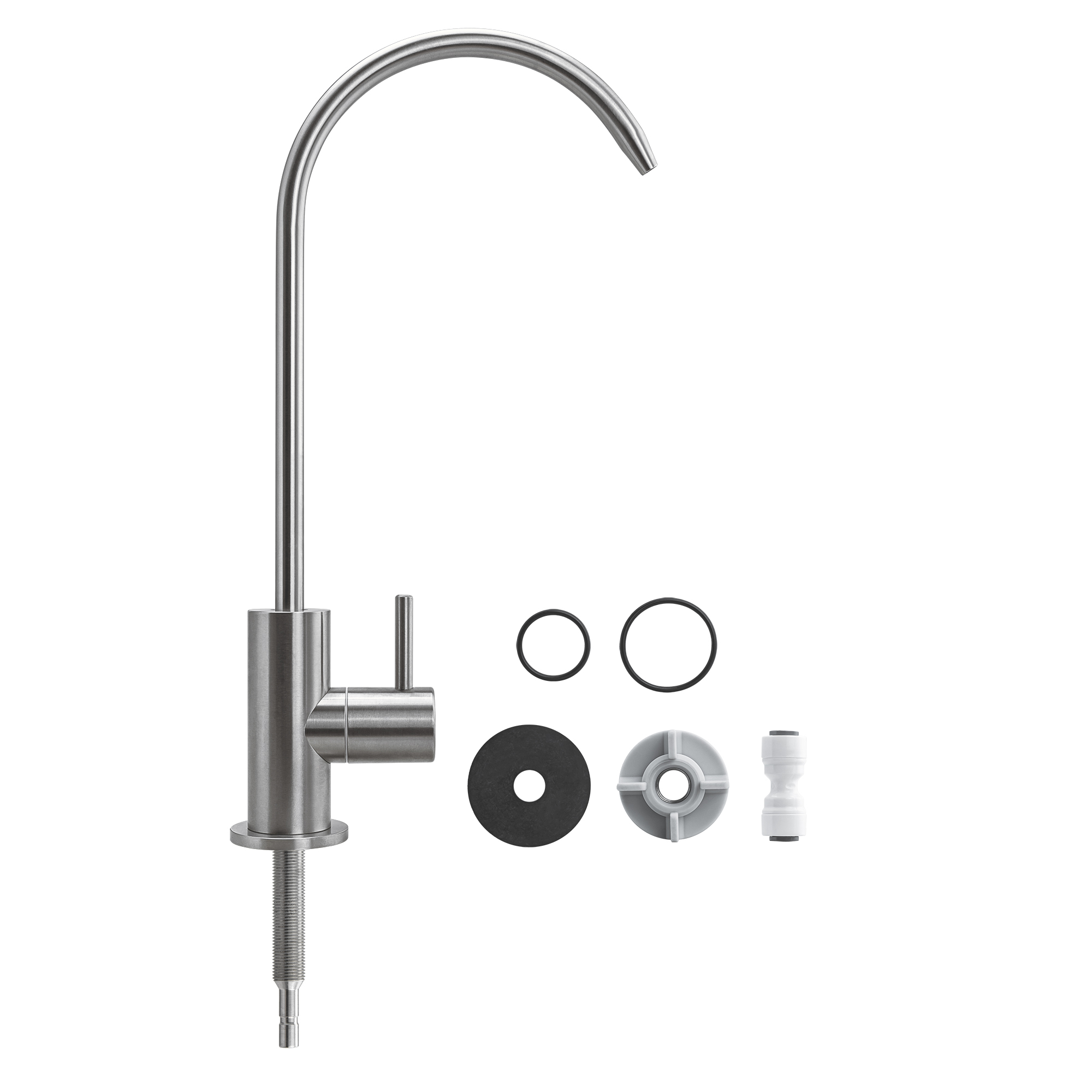 2-Wege Osmose Wasserhahn TWISTER - Edelstahl Armatur Für Filteranlagen