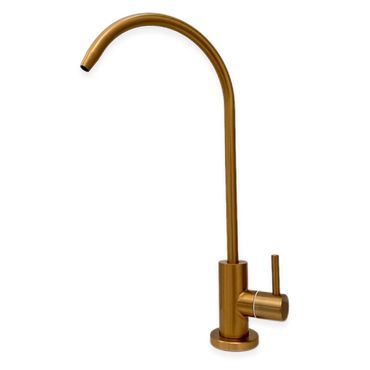 Ein-Weg-Osmose-Wasserhahn SOFIA, Edelstahl massiv, Edelstahl gebürstet, Schwarz Matt, Bronze fein gebürstet - Photo preview 5