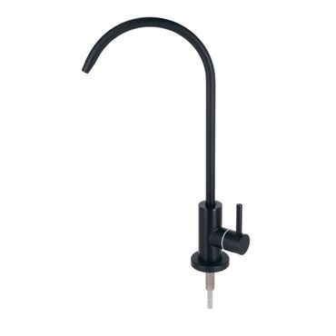 Ein-Weg-Osmose-Wasserhahn SOFIA, Edelstahl massiv, Edelstahl gebürstet, Schwarz Matt, Bronze fein gebürstet - Photo preview 0