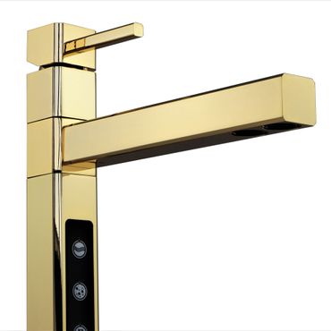 Designer 5-Wege-Wasserhahn STRATOS GOLD - Photo preview 2
