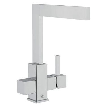 Designer 3-Wege-Wasserhahn IXUS, Chrom (Mischer mit Hebel) - Photo preview 2