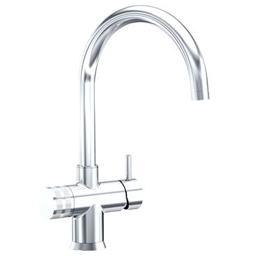 3-Wege-Wasserhahn, 3-Wege-Niederdruckarmatur GM C-Auslauf Chrom (NIEDERDRUCK). Made in Italy - Photo preview 4