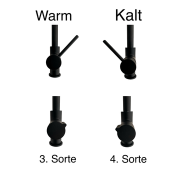 4-Wege-Wasserhahn ECLIPSE, Full Black - Photo preview 2