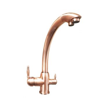 Drei-Wege-Wasserhahn DELPHIN Kupfer Optik - Photo preview 3