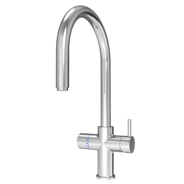 SPRUDELUX® 5-Wege-Armatur C-Auslauf mit ausziehbarer Brause; Chrom für SPRUDELUX FLAME - Photo preview 0