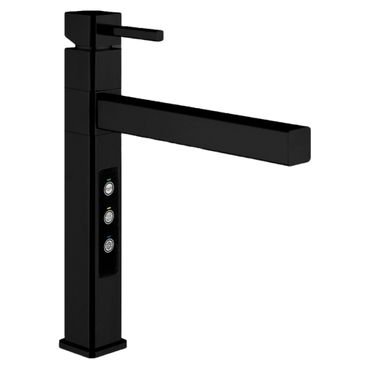 Designer Fünf-Wege-Wasserhahn STRATOS FULL BLACK - Photo preview 1