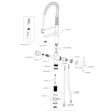 Dichtung Bereich Anschlussgewinde unten für Spiralfeder 3 und 5 Wege-Wasserhahn LUXURY - Photo preview 1