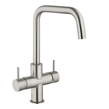 Designer 5-Wege-Wasserhahn CUCINA ESTETICA, Edelstahl massiv - Photo preview 1