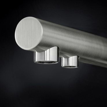 3-Wege-Armatur BLANCO, Edelstahl Optik UltraResist, mit/ohne ausziehbarer Handbrause, Made in Germany  - Photo preview 2
