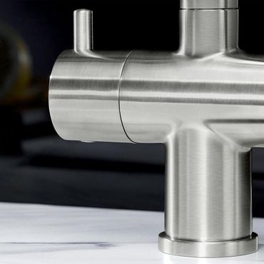 3-Wege-Armatur BLANCO, Edelstahl Optik UltraResist, mit/ohne ausziehbarer Handbrause, Made in Germany  - Photo preview 3